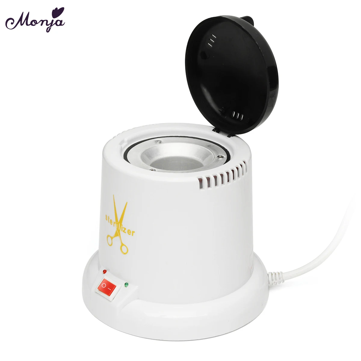 

Monja Mini High Temperature Sterilizer Box Equipment for Steel Metal Nipper Tweezers Tools Clean Disinfect Pot Nail Art Tool