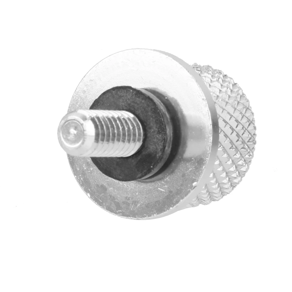 1/4' CNC Seat Mount Bolt Screw Cap For     Sportster Silver Highest Degree Black Anodized Seat Bolt