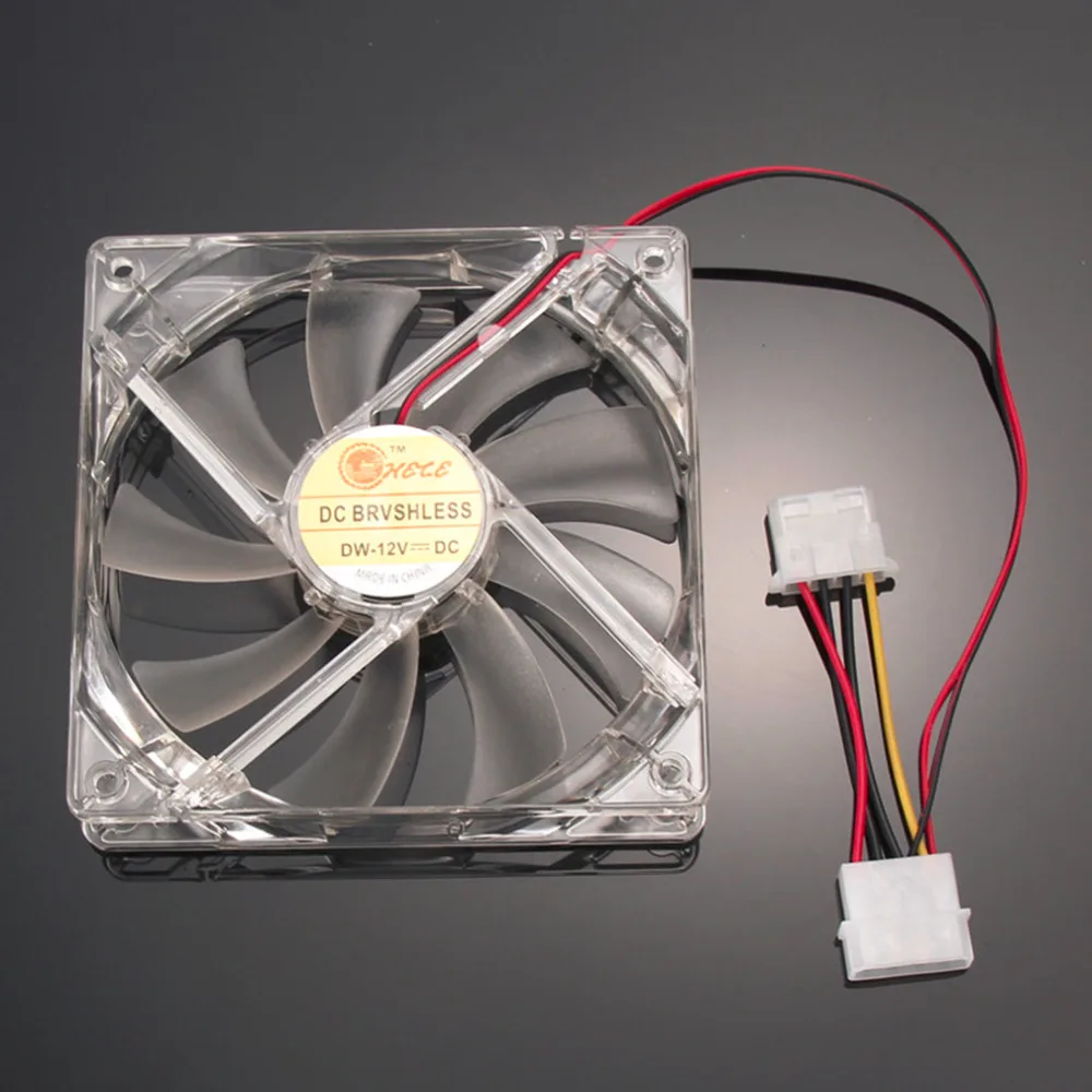 PC Computer Fan Quad 4 LED Light 120mm PC Computer Case Cooling Fan Mod