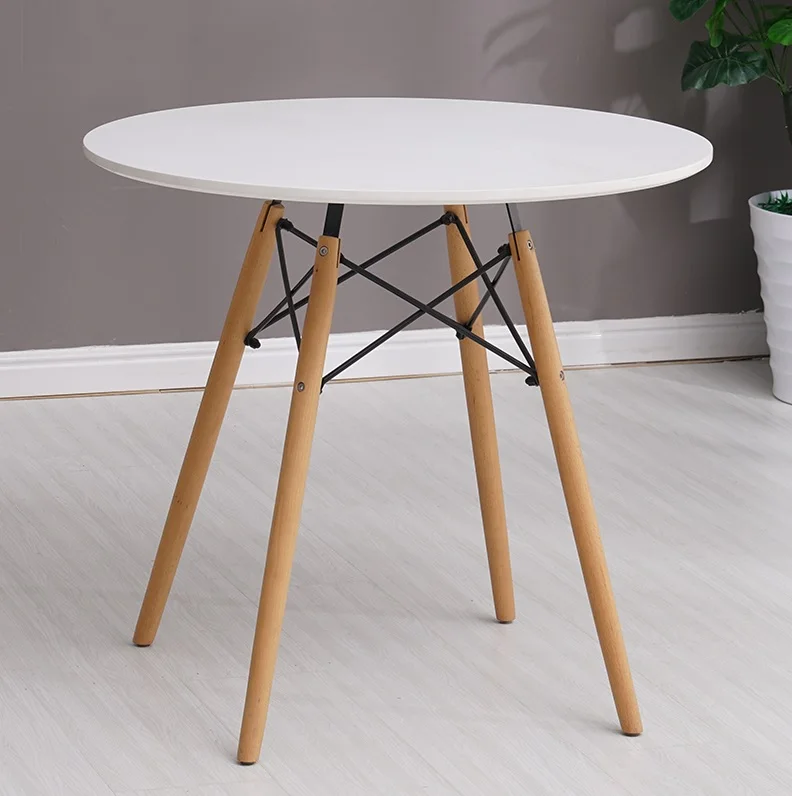 

30PCS, 70cm (27.5") High Light Weight Coffee Table / 60cm (23.6") Round White Top / Easy to Move