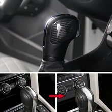 ABS Matte/Carbon Fibre For Jetta MK6 2017 2018 2019 Car Gear Shift Knob Lever Handle Cover Trim accessories styling 2pcs ABS Matte/Carbon Fibre For Jetta MK6 2017 2018 2019 Car Gear Shift Knob Lever Handle Cover Trim accessories styling 2pcs
