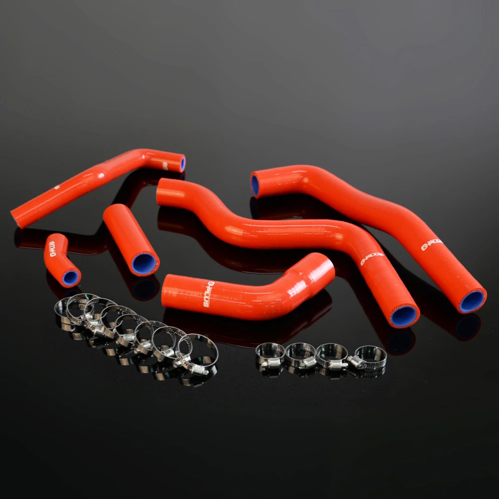FOR YAMAHA FZ6 S2 2008 2010 Silicone Radiator Coolant Hose Clamps Kit