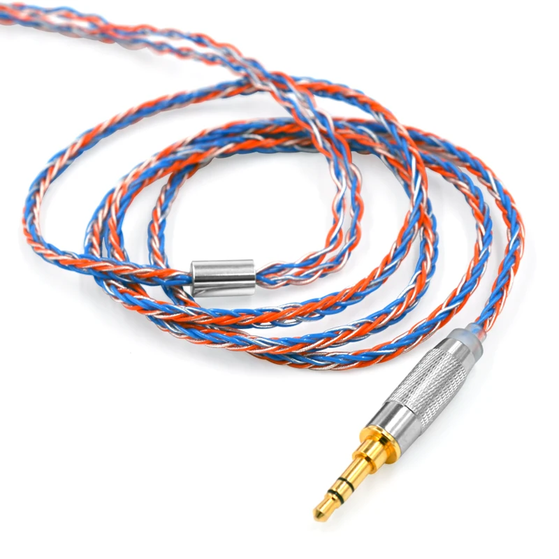 

CCA woven silver plated upgrade cable 8-core cubic headphone cable for CCA C16 C10 CA4 A10 C04 V80 AS10