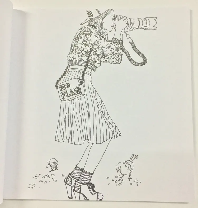 Günstige 96 seiten Fashion LOOK Färbung Bücher Für Erwachsene Kinder Mädchen antistress Kunst Zeichnung Malerei Geheimnis Garten färbung buch Libros