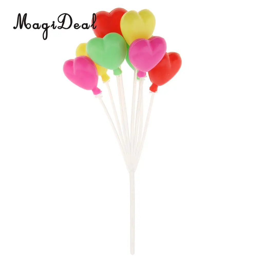 MagiDeal 1/12 Scale Dollhouse Miniature Colorful Oval Shaped Balloons Home Baby Room Party Decor Children Toys