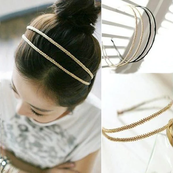 

LNRRABC Fashion Lady Luxury Charming Metal Crystal Headband Hair Band headbands for women Jewelry acessorios para cabelo tiara