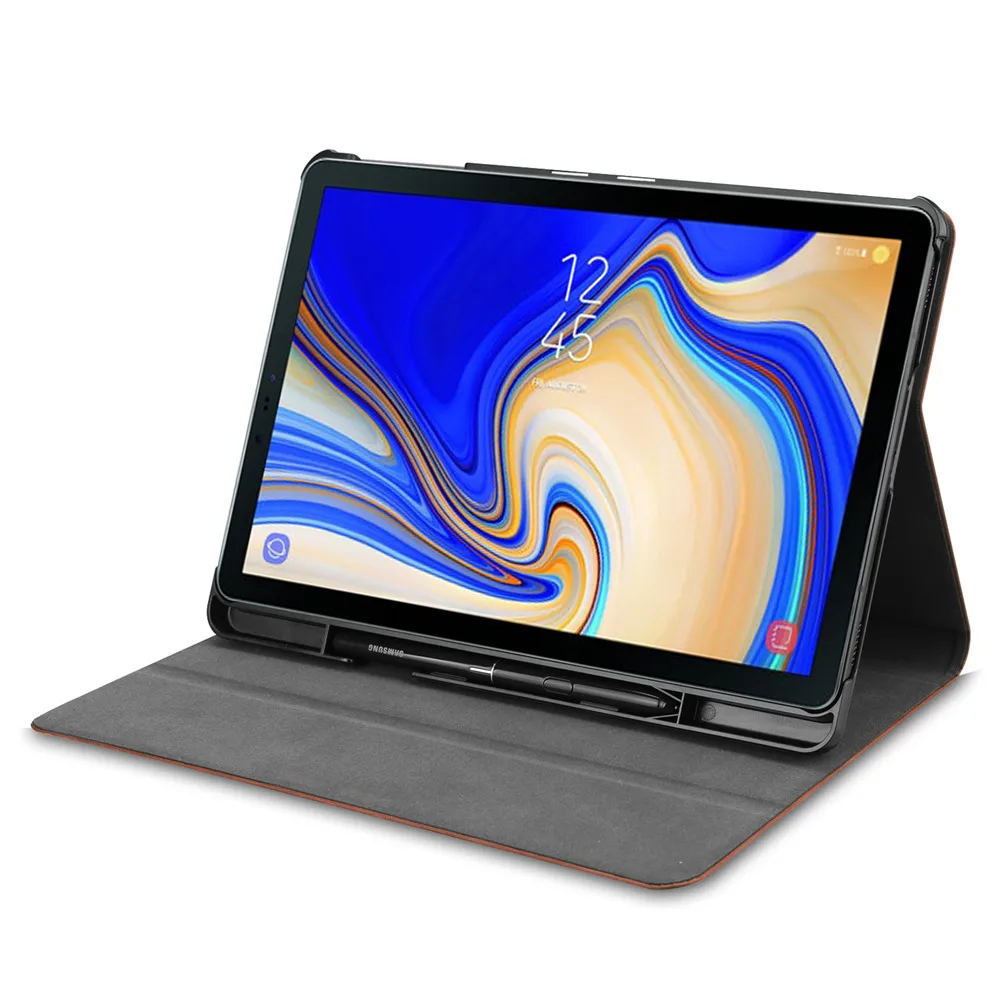 Ultra Slim Lightweight Smart Cover Protective Stand Case With S Pen