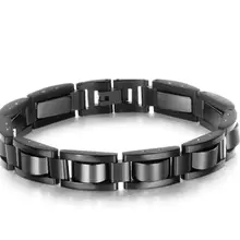 12 мм см 22 см(8,66 в) мужские Высокое качество Роскошный нержавеющая сталь магнетит звено цепи здоровья магнит германий камень браслет