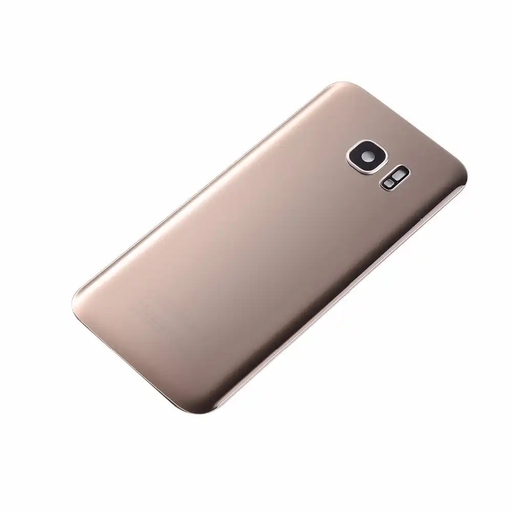 Для Samsung S7 G930 G930F Edge G935 G935F Корпус аккумулятор стеклянная задняя крышка Крышка