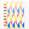 Yiwi 80 Sheets 160*220mm Watercolor A5 Discs Ring Bound Spiral Notebook Happy Planner Diary With Flower Blank Refill School 2