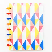 Yiwi 80 Sheets 160*220mm Watercolor A5 Discs Ring Bound Spiral Notebook Happy Planner Diary With Flower Blank Refill School 2