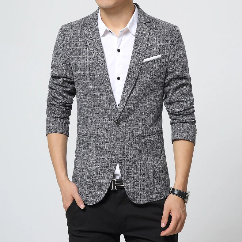 新しい到着ファッションブレザーメンズカジュアルジャケット格子縞の男性ブレザージャケット男性クラシックメンズスーツジャケットコート男性の上着fs 124 Blazer Men Casual Mens Blazer Jacketfashion Men Blazer Aliexpress