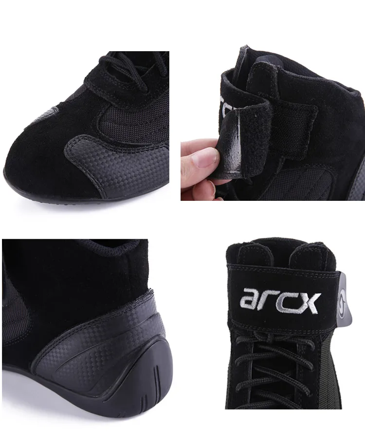ARCX/кожаные ботинки в байкерском стиле; рыцарские ботильоны для гонок по бездорожью; мотоботы; Чоппер Крузер; туристические полуботинки; обувь