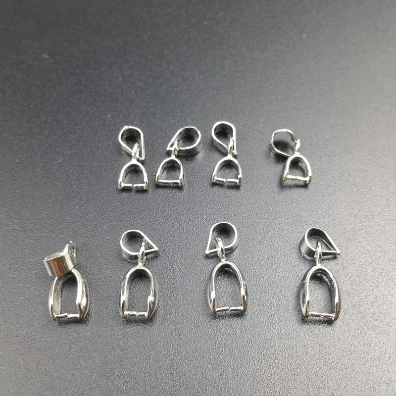 

20pcs/lot 5*14/6*17/7*20mm Pendants Clasps Clips Bails Connectors Copper Charm Bail Beads Jewelry Findings