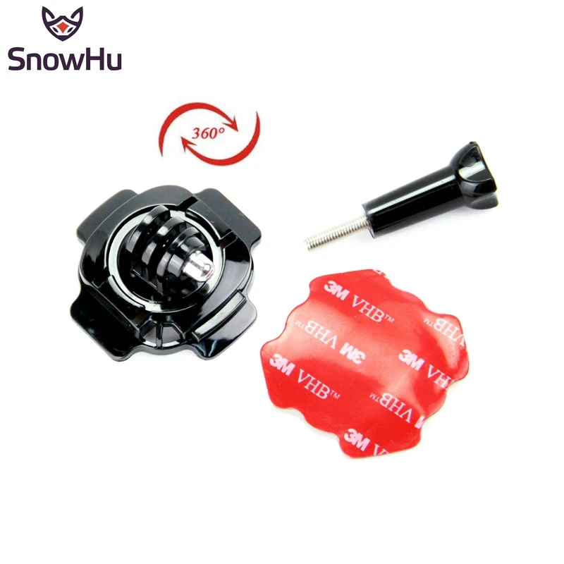 Аксессуары SnowHu для GoPro 360 градусов вращающаяся наклейка изогнутый кронштейн