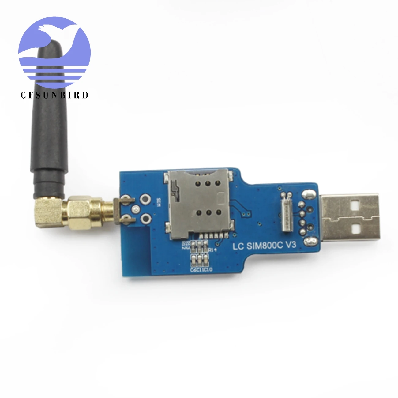Последовательный модуль GPRS SIM800C с поддержкой Bluetooth Sim900a антенной|Интегральные