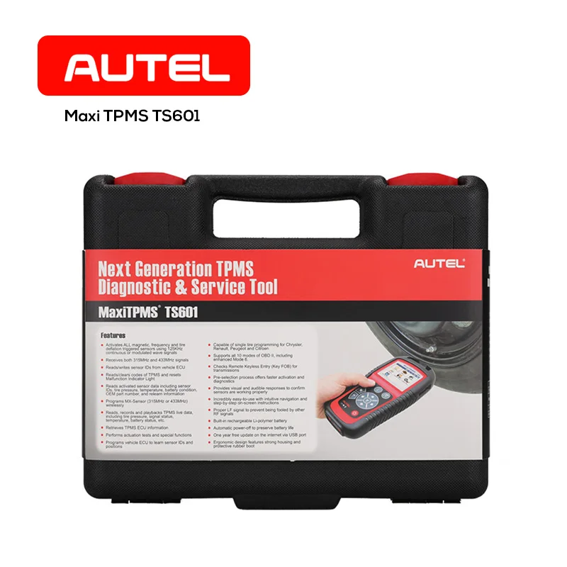 Autel MaxiTPMS TS601 TPMS Tool TPMS Sensor Reset Relearn Activate Programming Automotive Car Diagnostic Tool OBD2 Code Reader