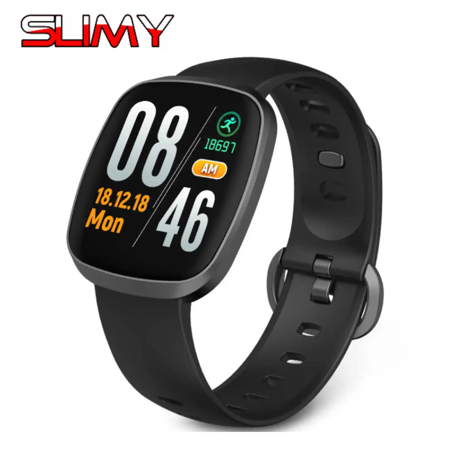 

Slimy GT103 Smart Watch 1.3" IPS Color Touch LCD 2.5D Curved Screen Fitness Tracker Sports Smartwatch Heart Rate Monitor