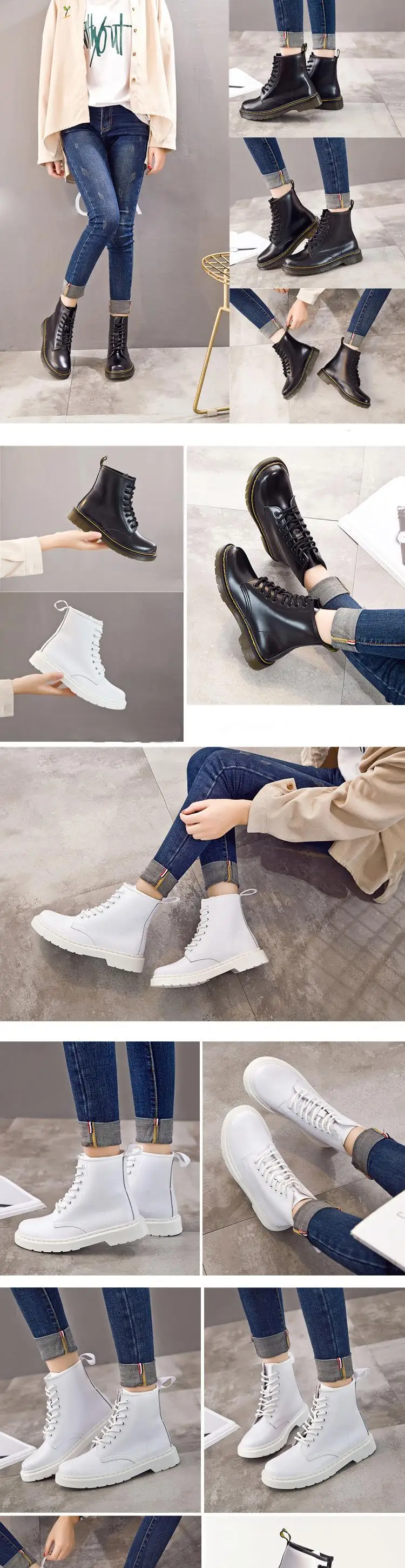 Женские ботинки; Классическая обувь из натуральной кожи; женские ботинки; сезон осень-зима; кожаные ботильоны в стиле панк; botas Mujer; зимняя обувь на меху; chaussures femme