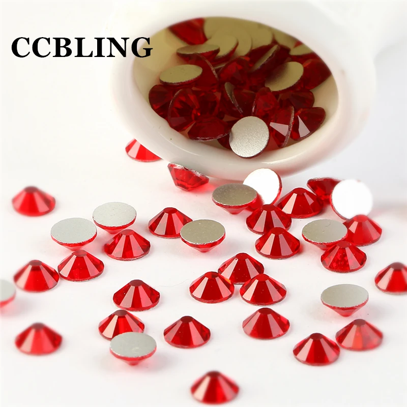 CCBLING ss3 ss30 плоская задняя кристальная подсветка Siam 3d дизайн ногтей хрустальные