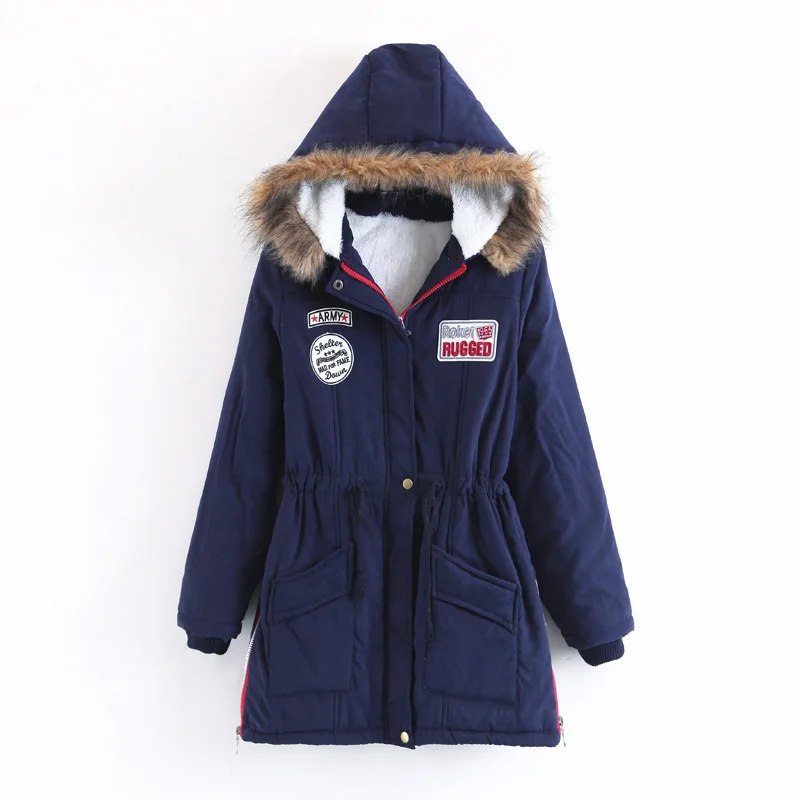 Winter Coat Women 2018 New Parka Casual Outwear Hooded Thickening Cotton Coat Winter Jacket Women Faux Fur Clothes Outwear
