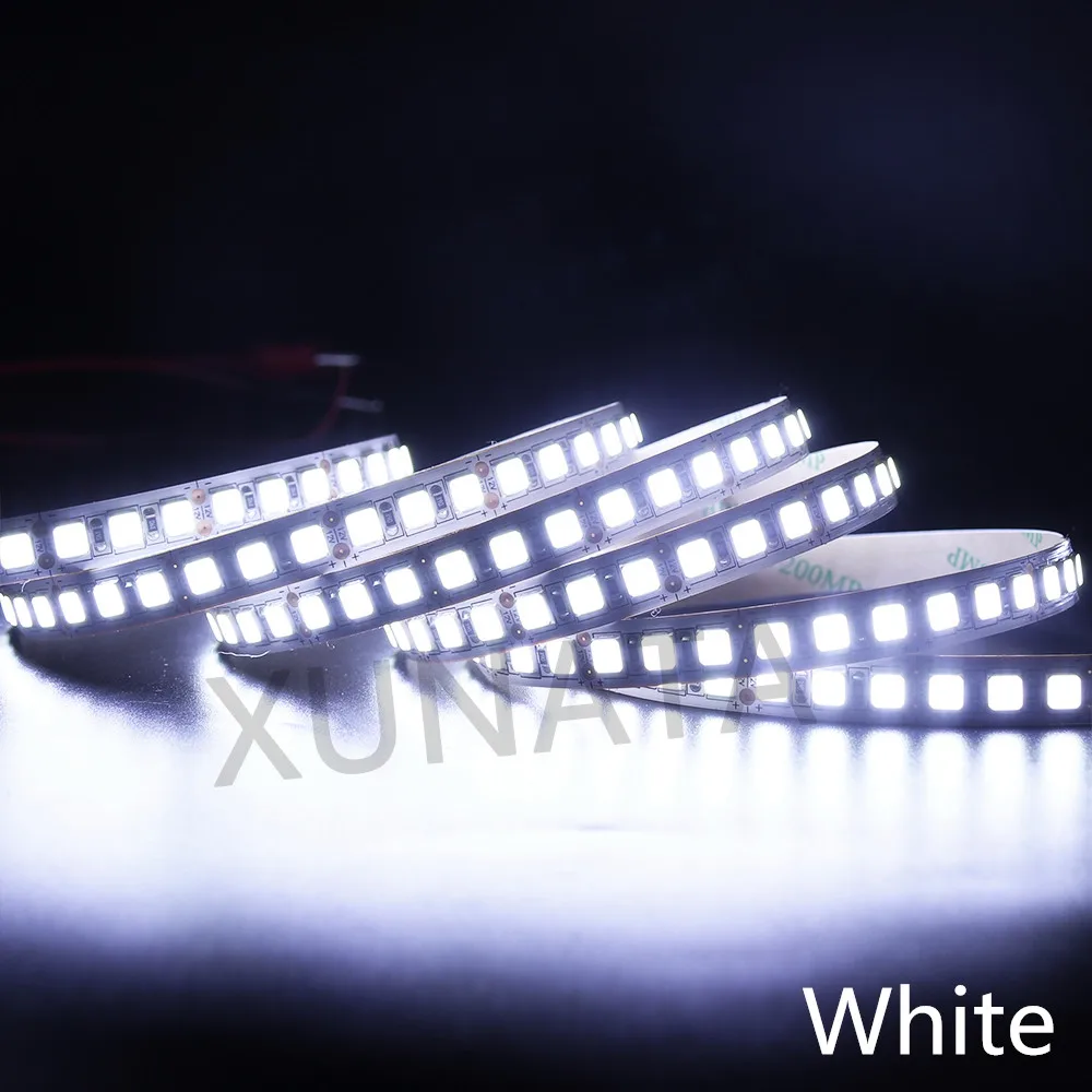 5 м/лот DC12V SMD 2835 5050 лента света 60leds/M Водонепроницаемый белый/теплый белый супер яркий 5054 гибкие светодиодные полосы