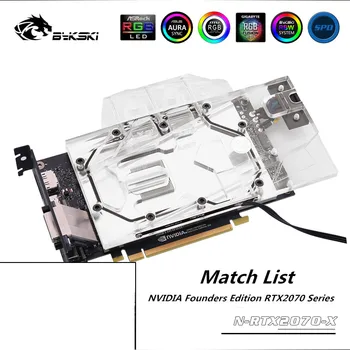 

Bykski Full Coverage GPU Water Block For NVIDIA Founders Edition RTX 2070 Series Graphics Card N-RTX2070-X