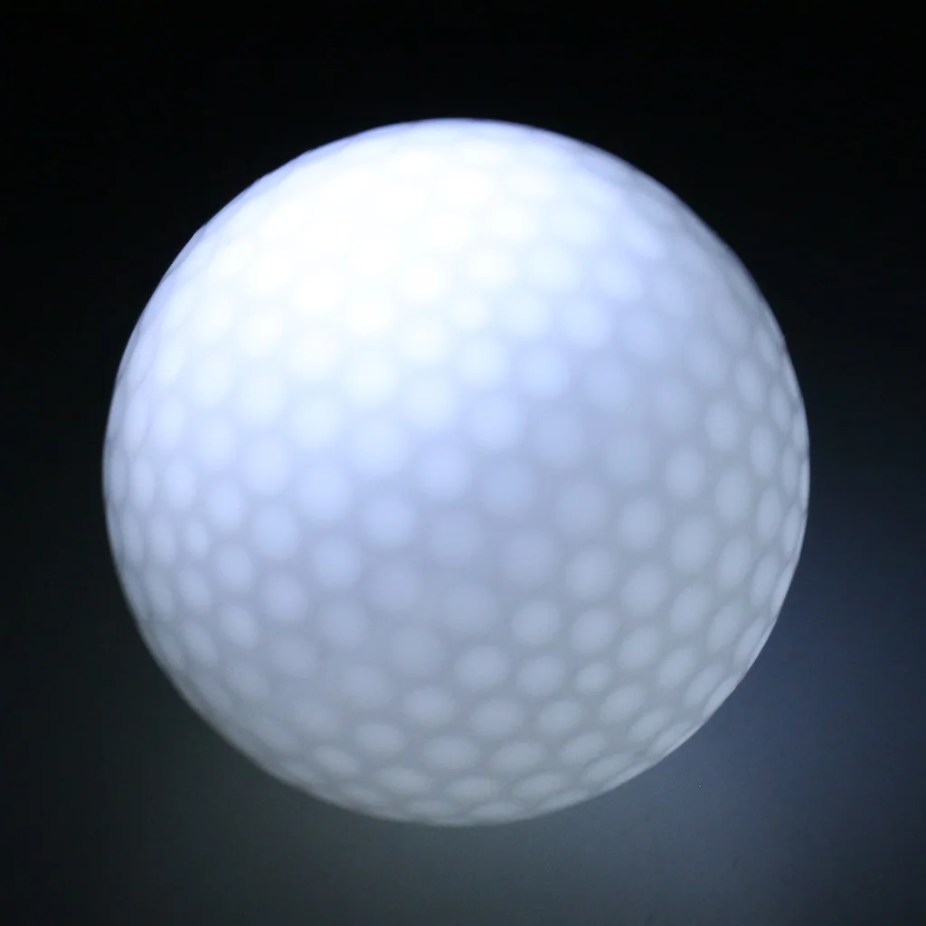 Golf Balls Elastic Ultra Bright Glow In the Dark Night Golf Match Game Pratice Ball Multi Color Choice Durable