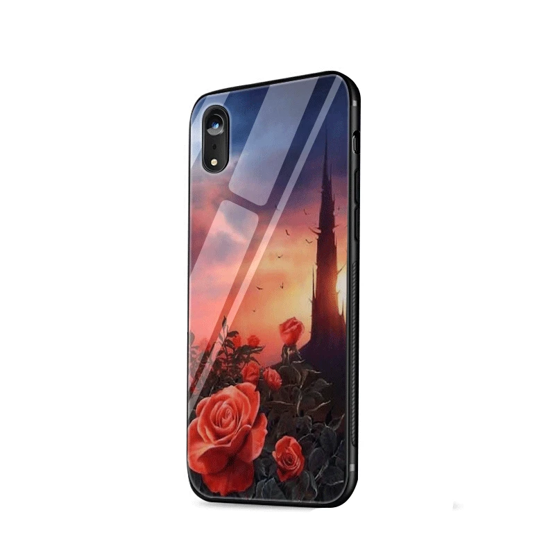 Чехол из закаленного стекла для iPhone X XS XR Max 6 6s 7 8 Plus 5 5S SE|Чехлы-накладки| |
