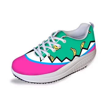 

Noisydesings fruit Casual Female girls Lace-up Shoe Casual breathable Comfort Shoes lady Classic Low Height Increasing