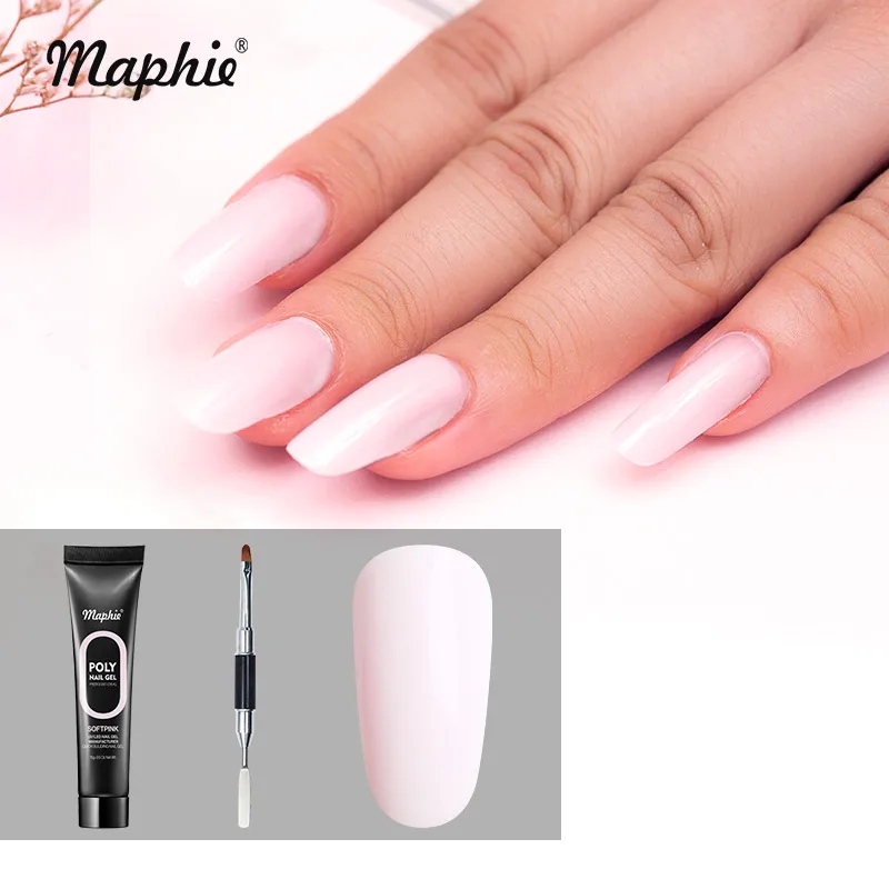Maphie 2Pcs/Lot 15g Extension UV Builder Nail Gel Set Soak Off Extend