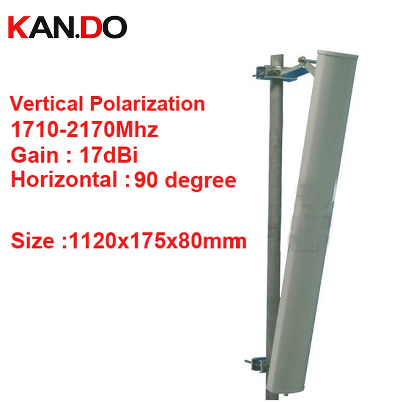 17dbi Vertical Polarization 90 Deg 17102170mhz Panel Antenna Dcs 3g