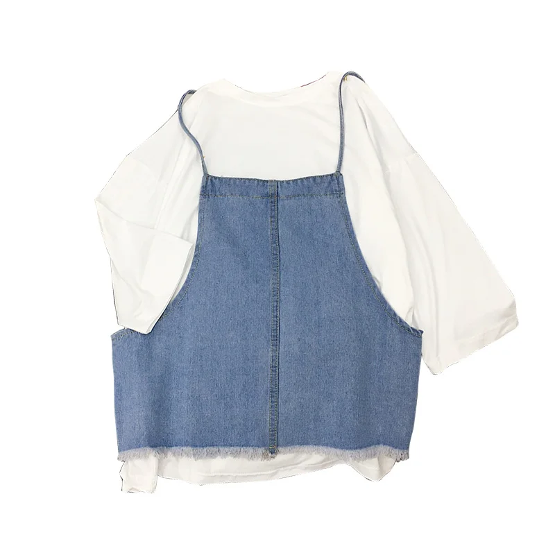 

2019 Spring Clothes Simple Women's Jeans Vest Sexy Loose Vintage Large Size Coat Female Blue Denim Vest For Women Sleeveless