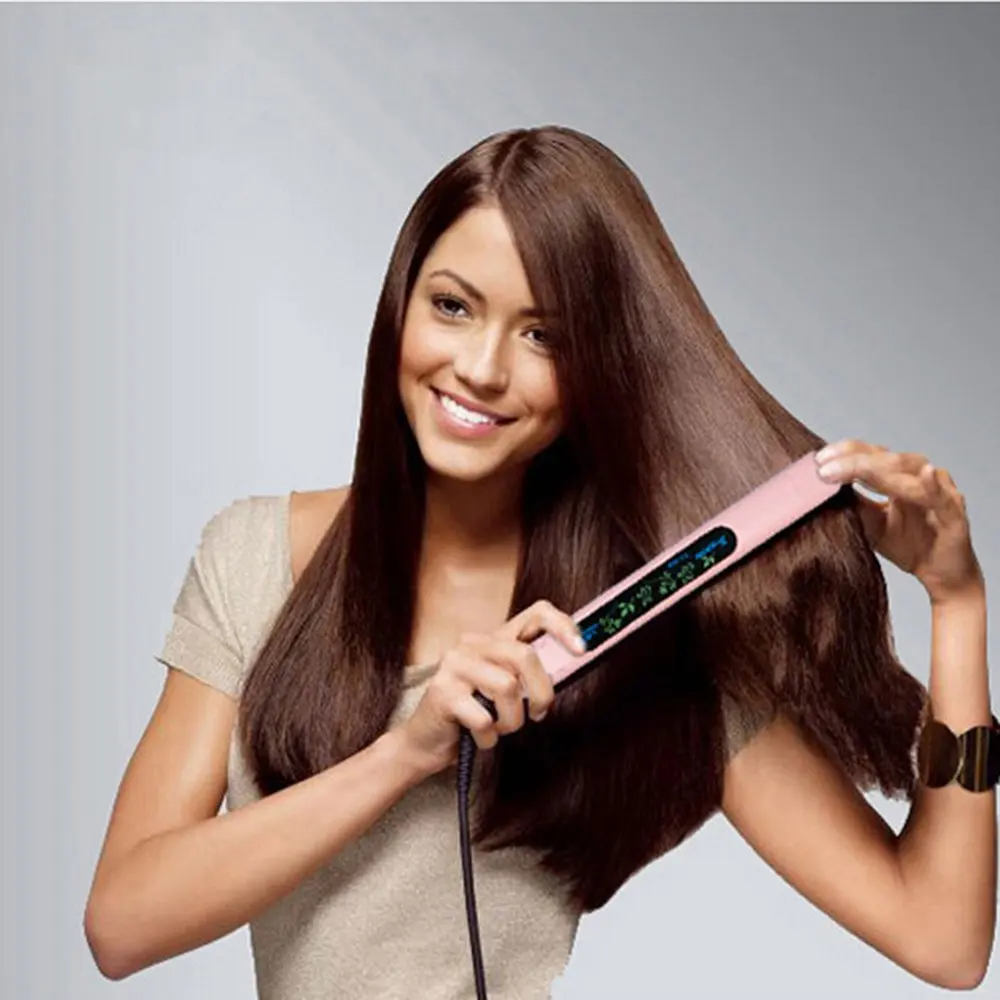 Ламинирование кудрявых волос. Выпрямление волос локоном. Выпрямление волос локоном. Loreal steampod 2. Выпрямленные волосы.