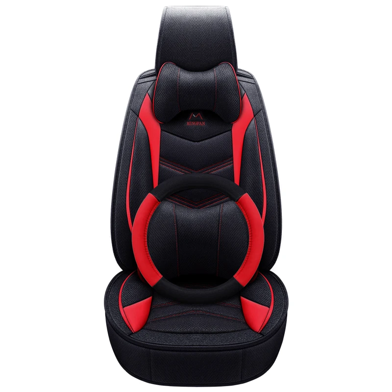 (Передние + задние) льняные чехлы на сиденья для Chevrolet Lacetti Aveo Cruze Captiva Cavalir Malibu Orlando