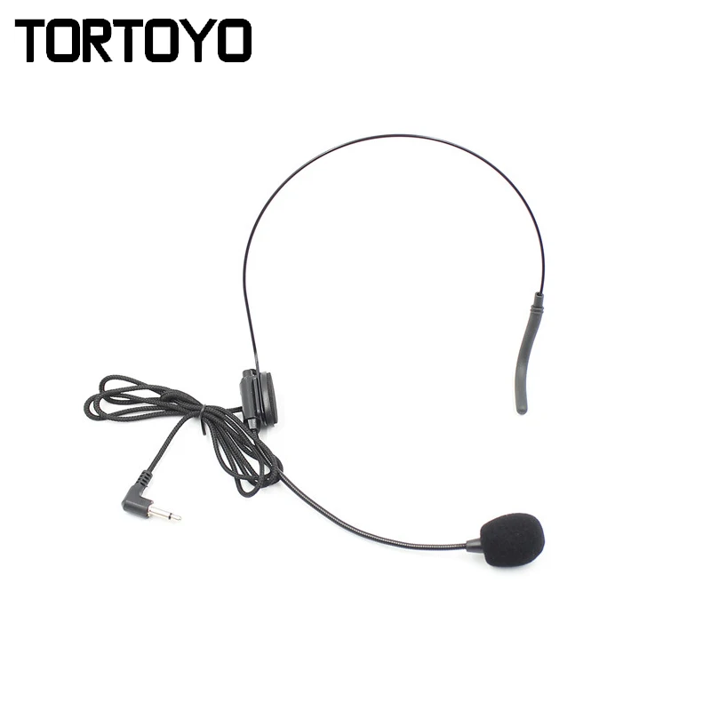 Mini Headset Microphone Head mounted Microphones Voice tube Teaching