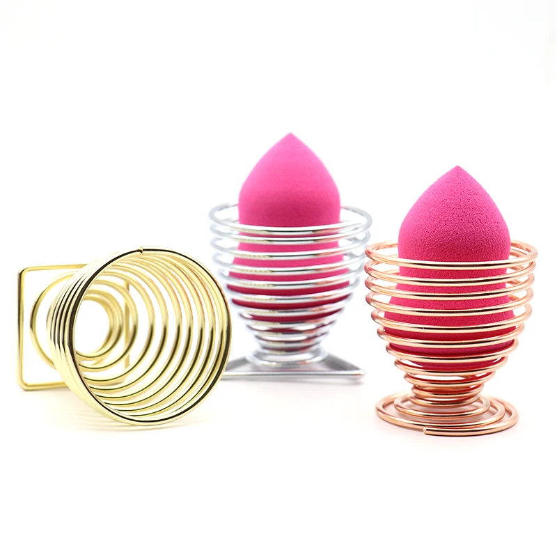 

1Pcs Makeup Sponge Blender Holder Make Up Puff Rack Metal Sponge Drying Stand Storage Tool