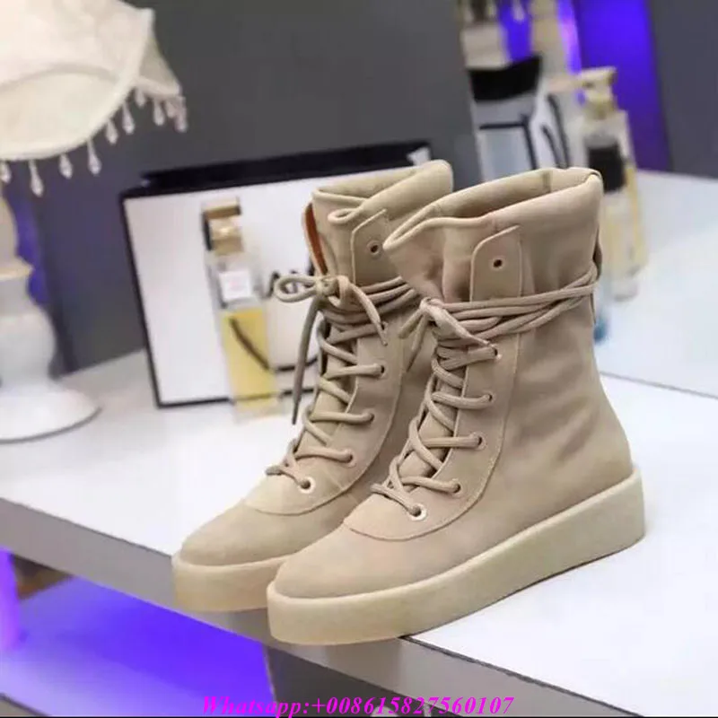 

European 3 Colors High Top Women Casual Shoes Woman Sneakers Lace Up Flats Fashion Flat Zapatos Mujer Nubuck Leather Ankle Boots