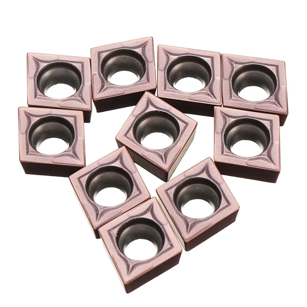 

14mm 10Pcs CCMT09T304 VP15TF Carbide Inserts Blade For Lathe Turning Tool Cutter CNC Machine