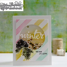 

4pcs Spring Summer Autumn Winter Words Pattern Metal Cutting Dies Stencil Scrapbooking Embossing Gifts Card Handcrafts Model