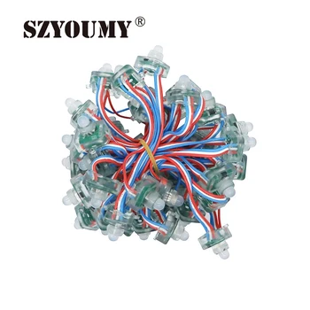

SZYOUMY12mm Ws2811 2811 Square Pixel Led Modules Light DC5V Outdoor Waterproof Full Color Digital Led Pixel Lights 1000pcs Lot