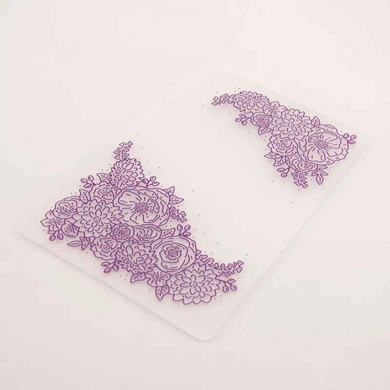  Branches Flower Embossing Folder For Scrapbooking Paper Card Photo Album DIY Festival Greeting Card - 32951679647