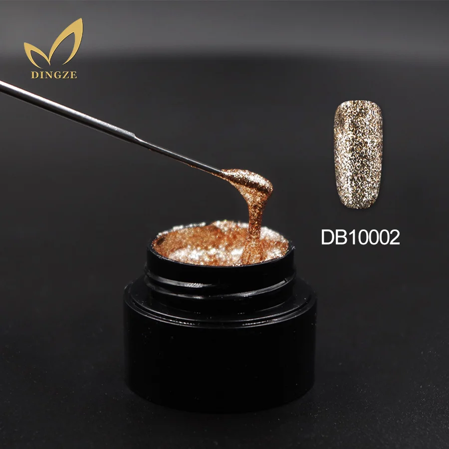 New Arrival Vernis Semi Permanent Platinum Gel Super Shining Glitter Sequins UV Nail Gel Color Gel 11 Colors MICHEY