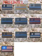 The Thin Blue Line DON’T TREAD ON ME America flag Military Tactical Morale 3D PVC patch Style 1