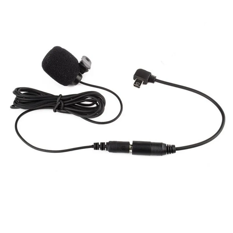 3,5 мм активный микрофон с зажимом с мини USB аудио адаптером микрофонный кабель для Gopro Hero 3 3+ 4 Экшн-камера комплект аксессуаров