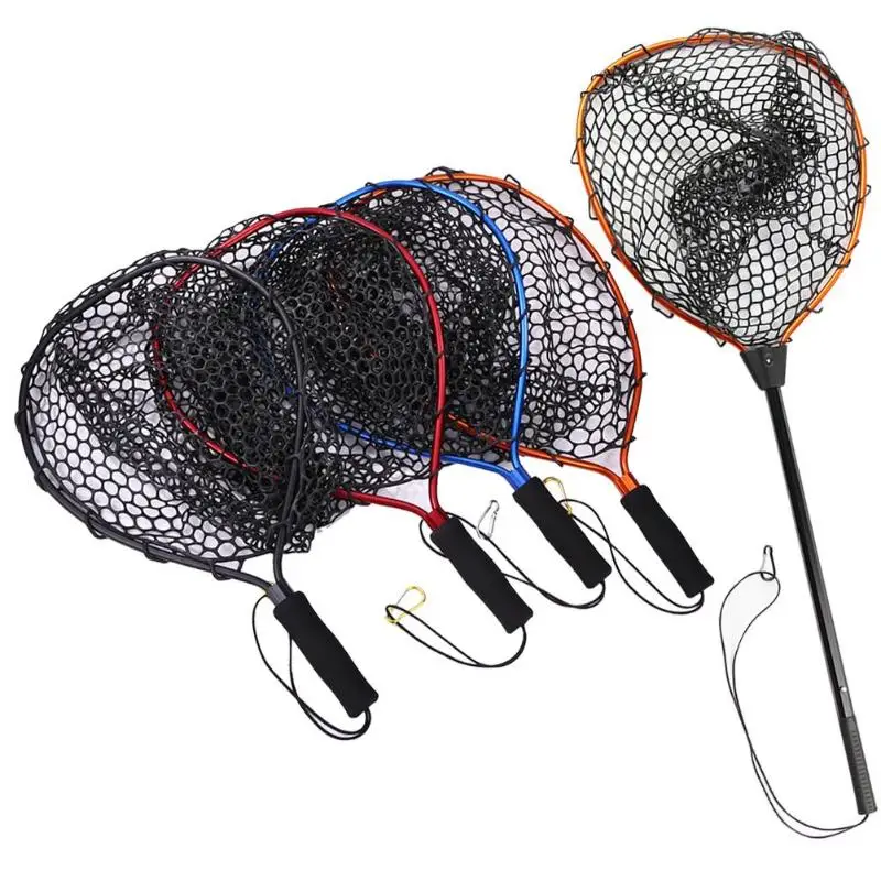 

Aluminum Alloy Telescopic Fishing Net Landing Net Hand Net Telescoping Pole Folding Nets Network Fish Tackle Pesca Iscas Tools