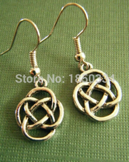 

50Pair Fashion Braided knot Shears Charms Pendants Sterling Dangle Earrings For Women Jewelry Z9