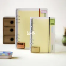 Папка из полипропилена с ремешком, папка с отрывными листами a5 a6 a7, блокнот со съемными листами, ежедневный блокнот