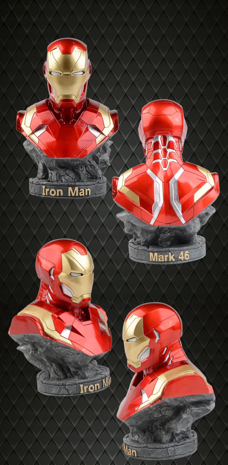 Статуи Мстителей Marvel Ironman муравей танос Черная пантера фигурка украшение дома подарок муравей антман Железный статуя мужчины