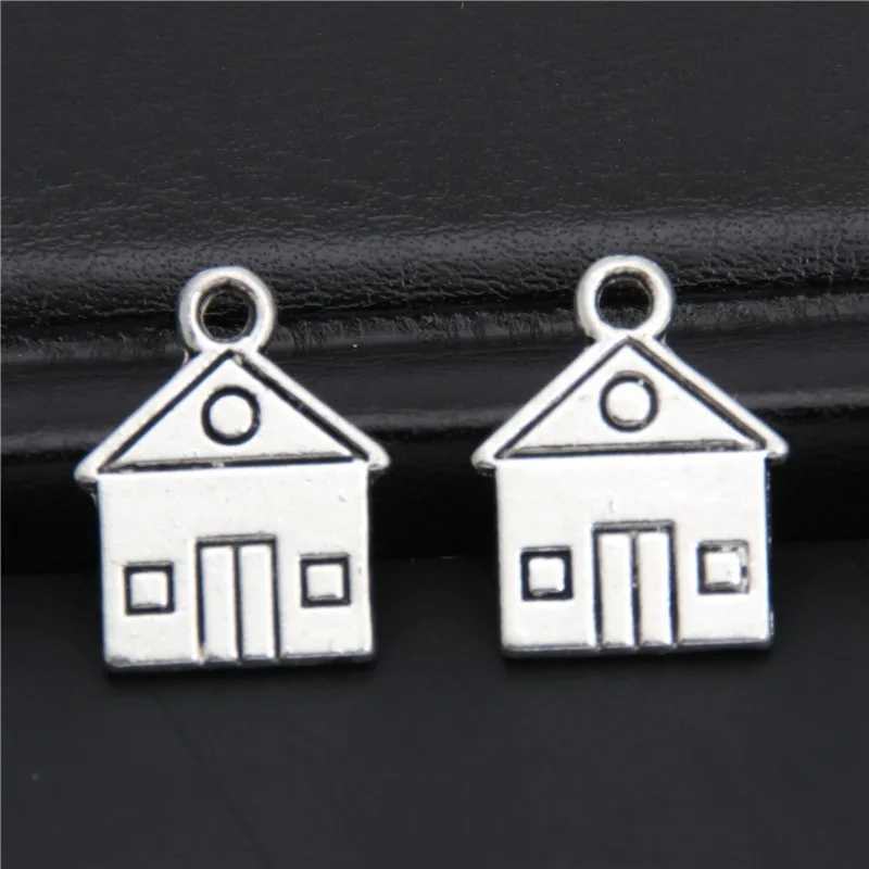

20pcs Antique Silver House Charms Pendants For Jewelry Making Bracelet DIY Handmade Craft A2947